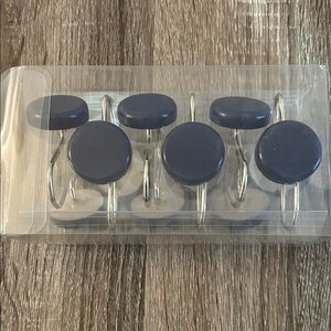 Dark Blue Shower Curtain Hooks